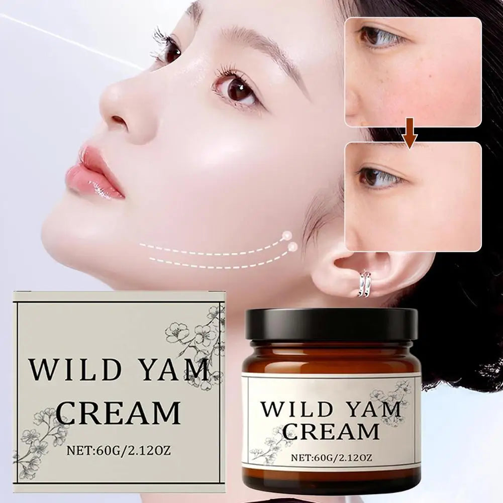 Wild Yam Cream Moisturizing Face Cream Body Lotion Face Cream Care Even & Luminous Skin Peaceful Pleasures Health and Wellness
