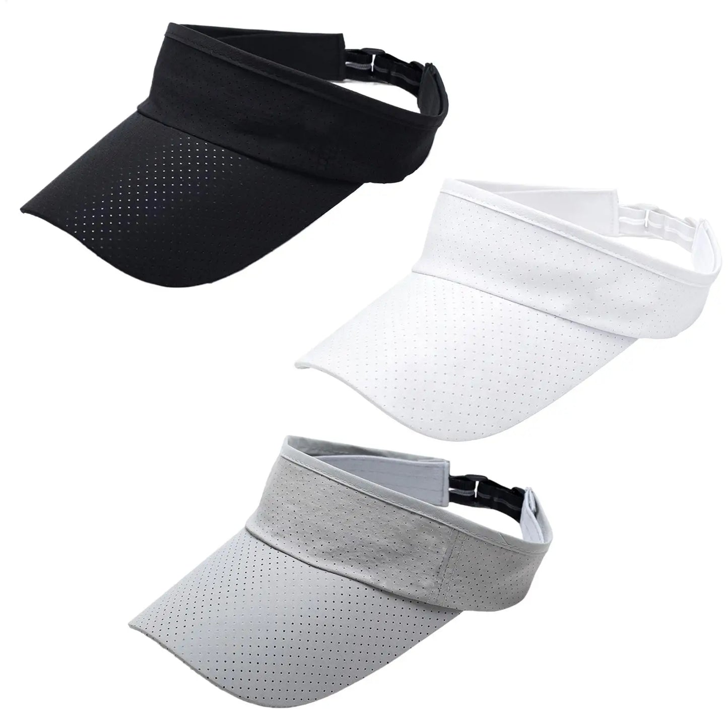 UV Sports Visor Hat – Unisex Adjustable Sun Cap for Golf & Running