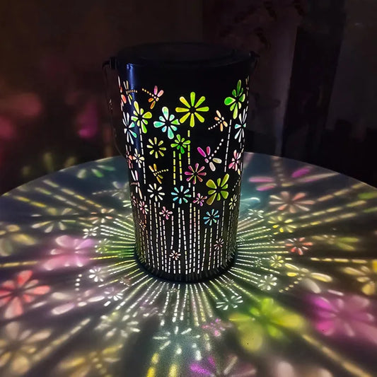 Solar Colorful Butterfly Flower Garden Lantern Light | RTONTR