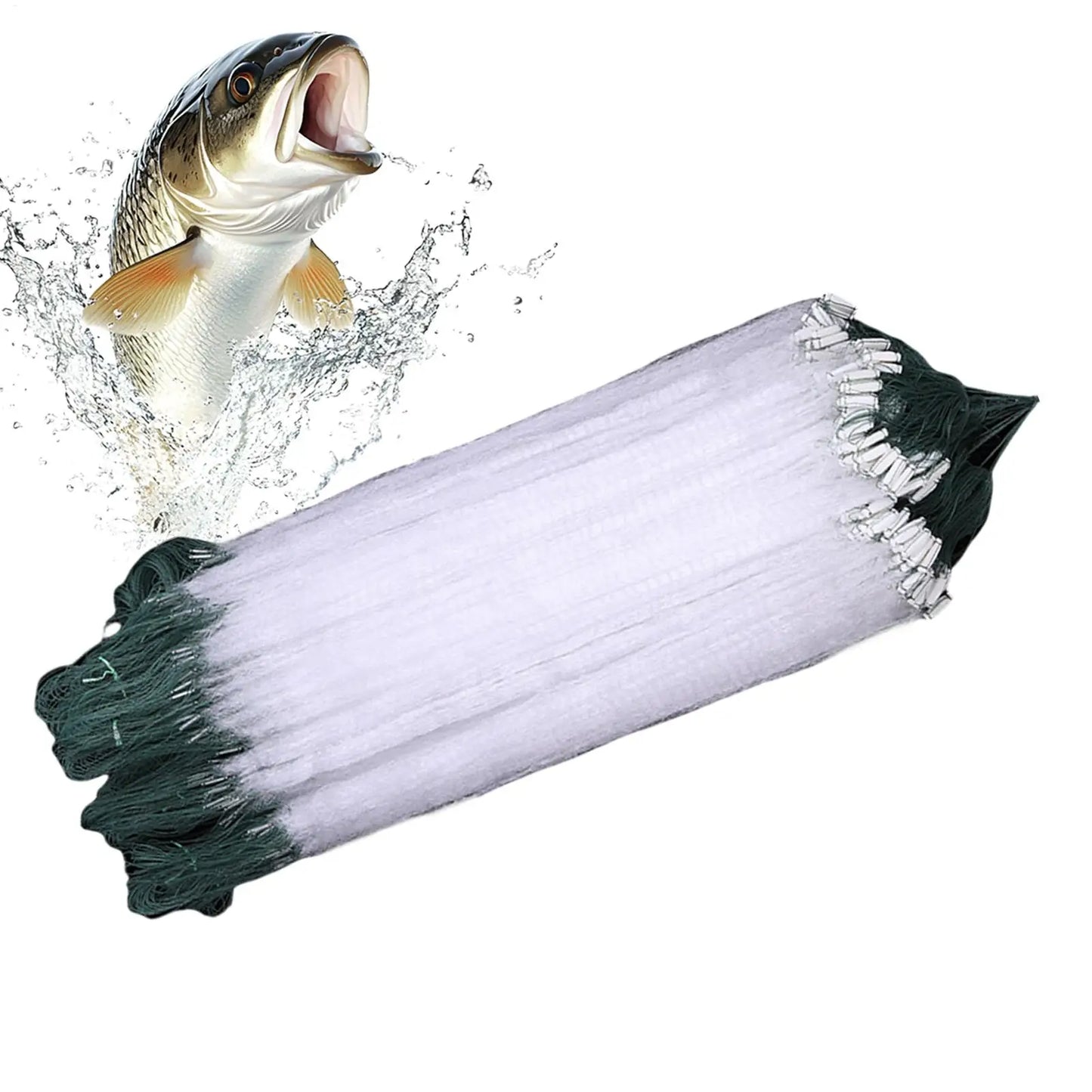 Professional Gillnet Fishing Cast Net | Single-Layer | 8–30m