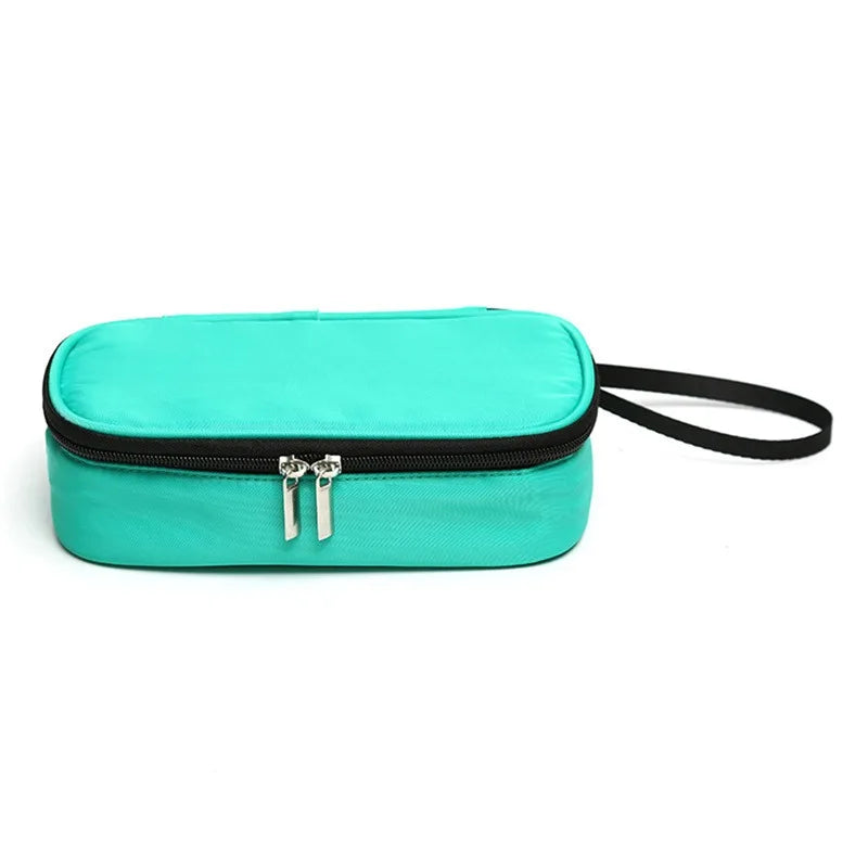 Portable Insulin Bag Mini Waterproof Bag Large Capacity Outdoor Travel Portable Insulation Bag Barrier Mesh Bag Storage Bags Peaceful Pleasures Health and Wellness