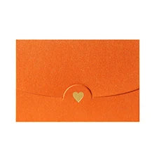 (20 pieces/lot) 10.5*7CM Small Greeting Card Name Card Envelope Hot Stamping Love Pearlescent Paper Mini Envelopes Peaceful Pleasures Health and Wellness 20pcs Gold Copper