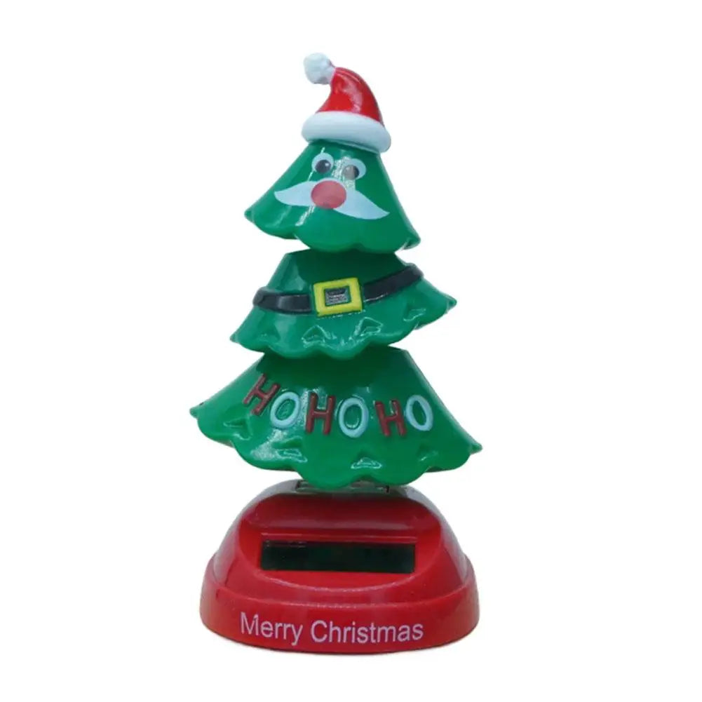 Solar Dancing Christmas Tree Car Ornament 2025 | Dashboard Car Dashboard Ornament Peaceful Pleasures Health and Wellness A