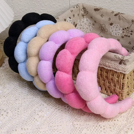Microfiber Spa Headband & Wristbands Set for Face Washing Spa Headband Set Peaceful Pleasures Health and Wellness
