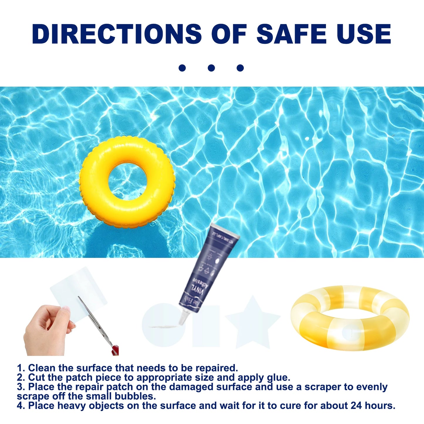 50ml Vinyl Repair Kit – Waterproof Patch Glue for Inflatables