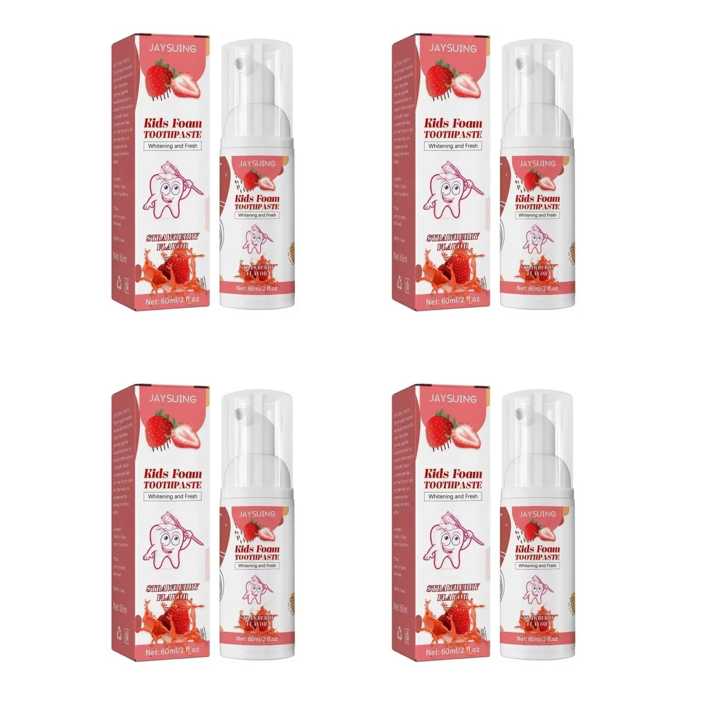 Kids Foam Toothpaste – Whitening, Stain Removal & Gum Care