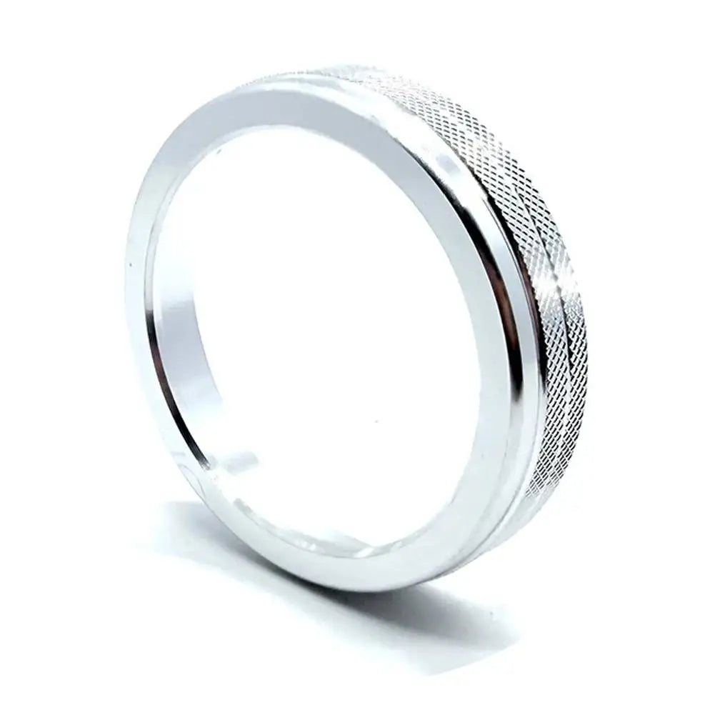 Dashbaord A/C Adjust Knob Decoration Ring Metal Trim Cover For Hyundai Ix45 2013-2017 Car Interior Accessories Peaceful Pleasures Health and Wellness Silvery