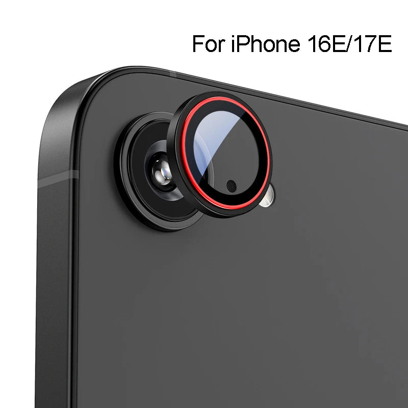 For iphone 17e camera protector for iphone camera lens cover for iphone 16e camera protective film for iPhone camera protection Peaceful Pleasures Health and Wellness Red border i16e i17e