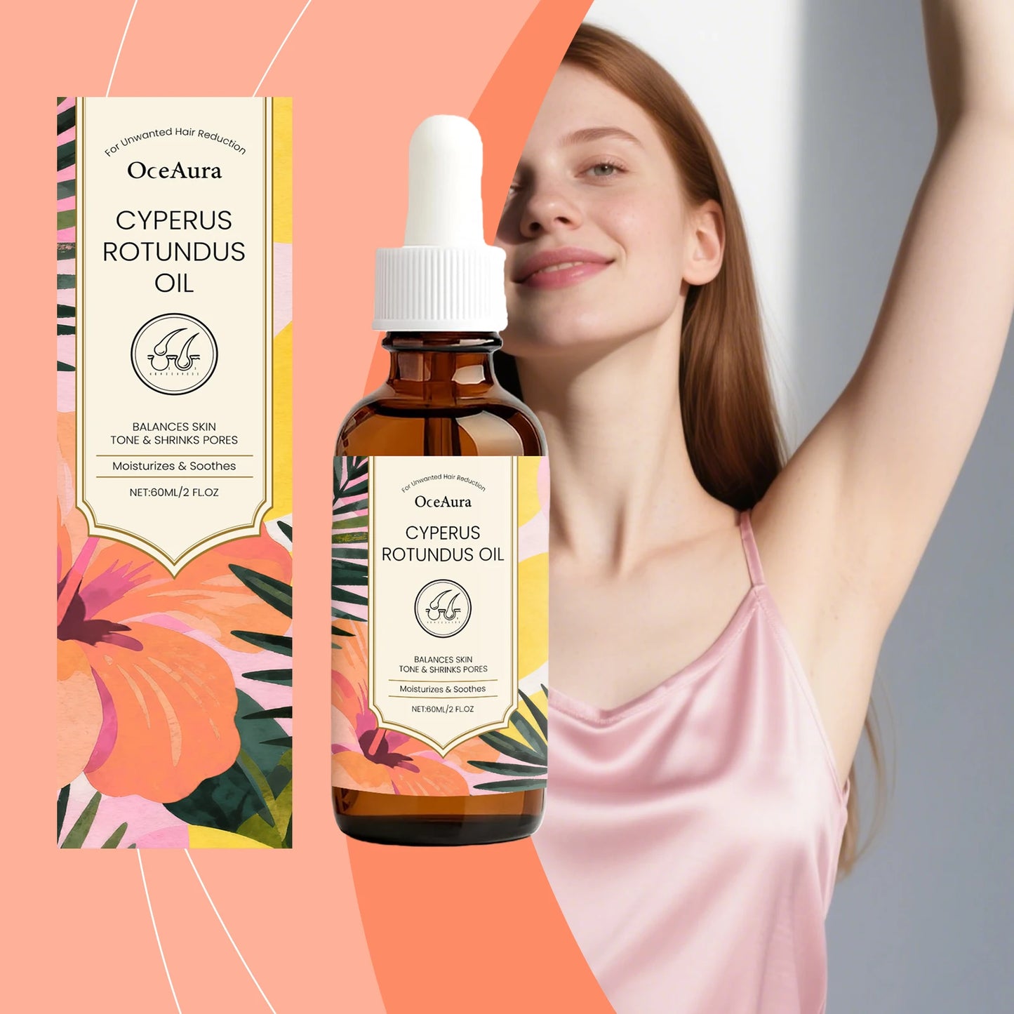 OceAura Post Hair Removal Dry Oil | Smooth Skin 60ml