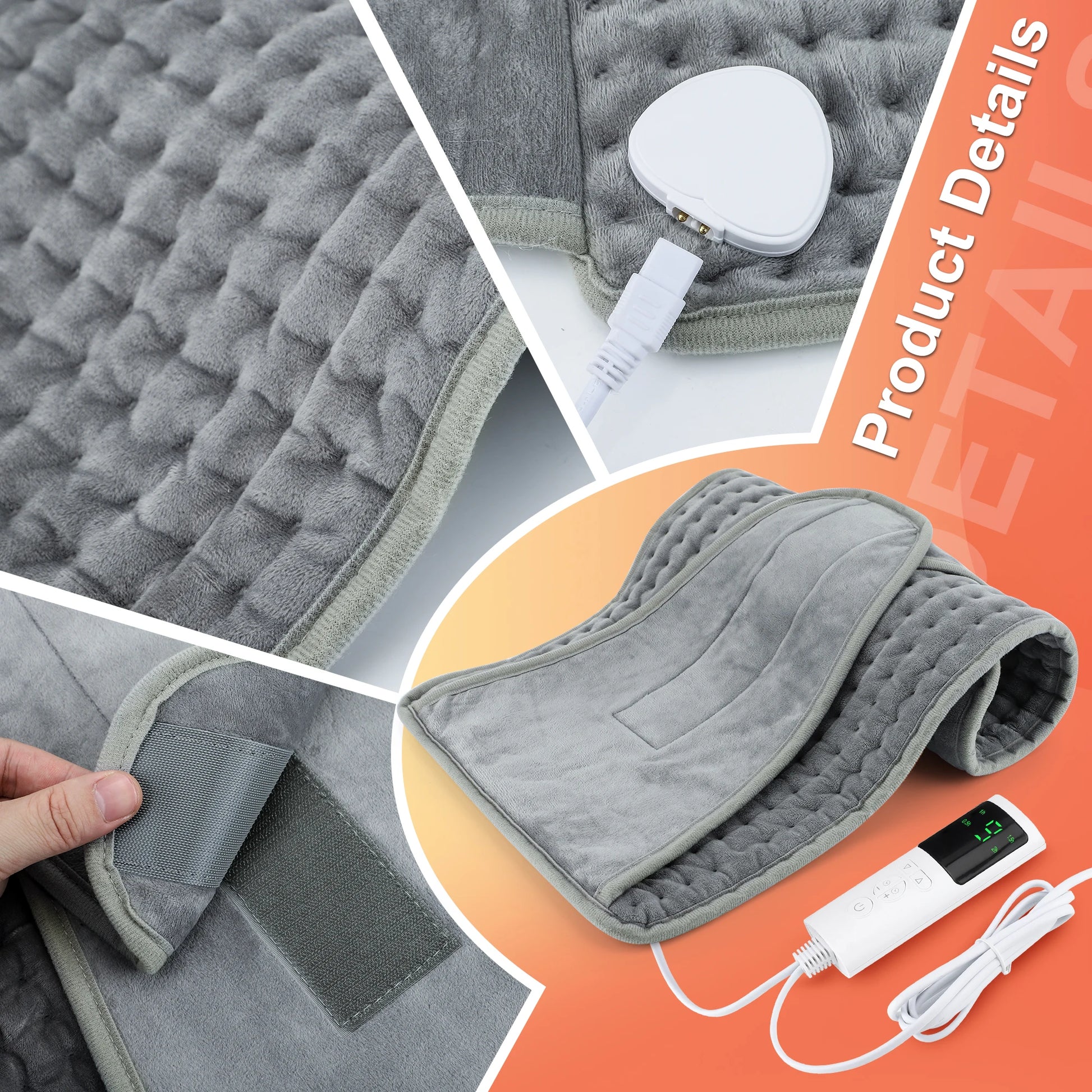 Electric Heating Pads for Cramps Winter Heater Mat For Office Sofa Beds Waist Back Warmer Blankets Camping 110V 220V Washable Peaceful Pleasures Health and Wellness