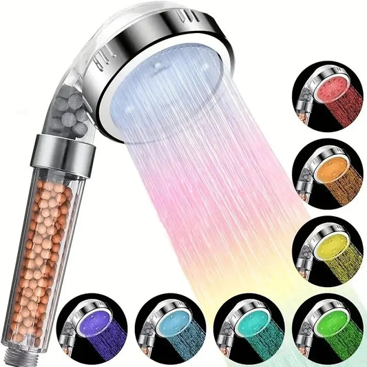 LED Color-Changing Shower Head | 3 & 7 Colors, Water Saving LED Shower Head Oasis Select