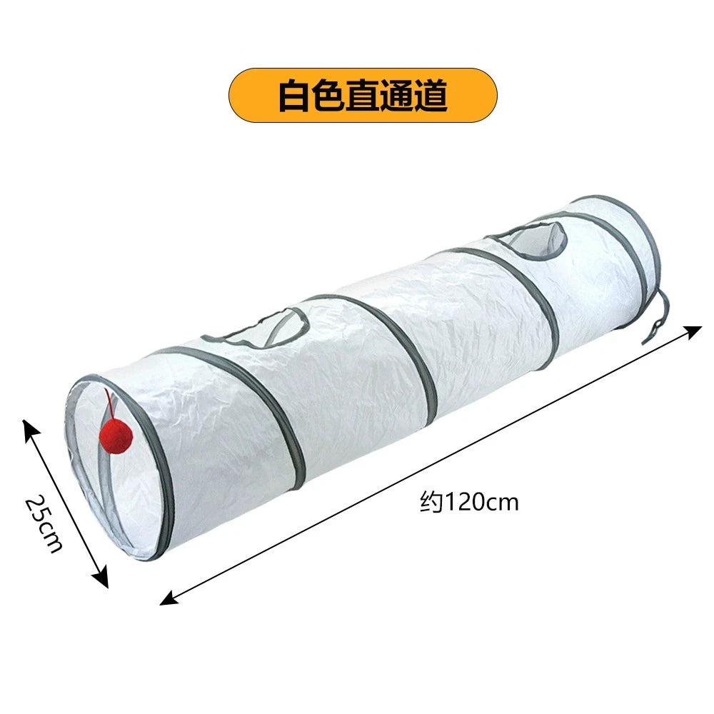 Foldable Cat Tunnel Toy – Interactive Play Tube for Cats