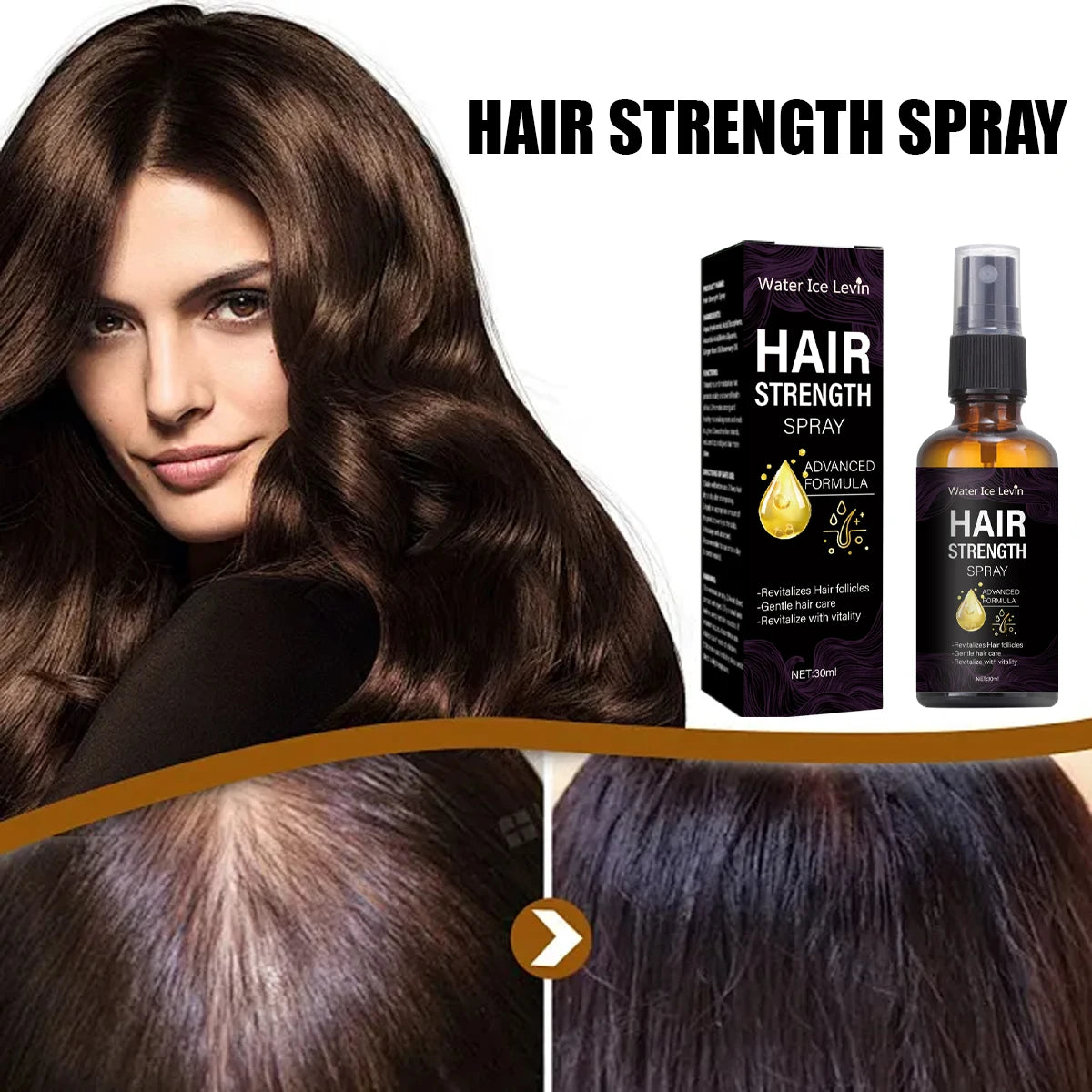 Biotin & Ginger Oil Hair Strength Spray – Frizz Control Mist