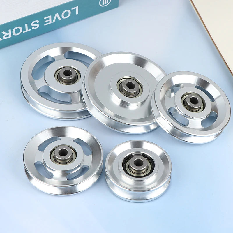 73/88/95/110/114MM Pulley Wheel Aluminium Alloy Bearing Pulley Wheel Replacement Universal Gym Accessory Bearing Pulley Wheel Peaceful Pleasures Health and Wellness