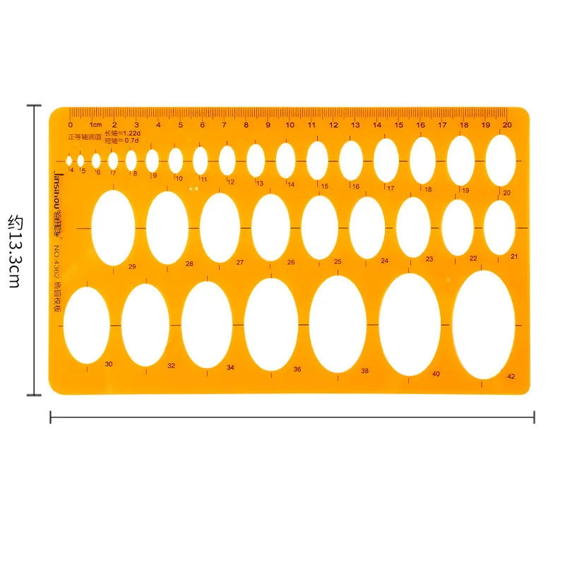 Circular Oval Ruler Durable Drawing Design Furniture Architect