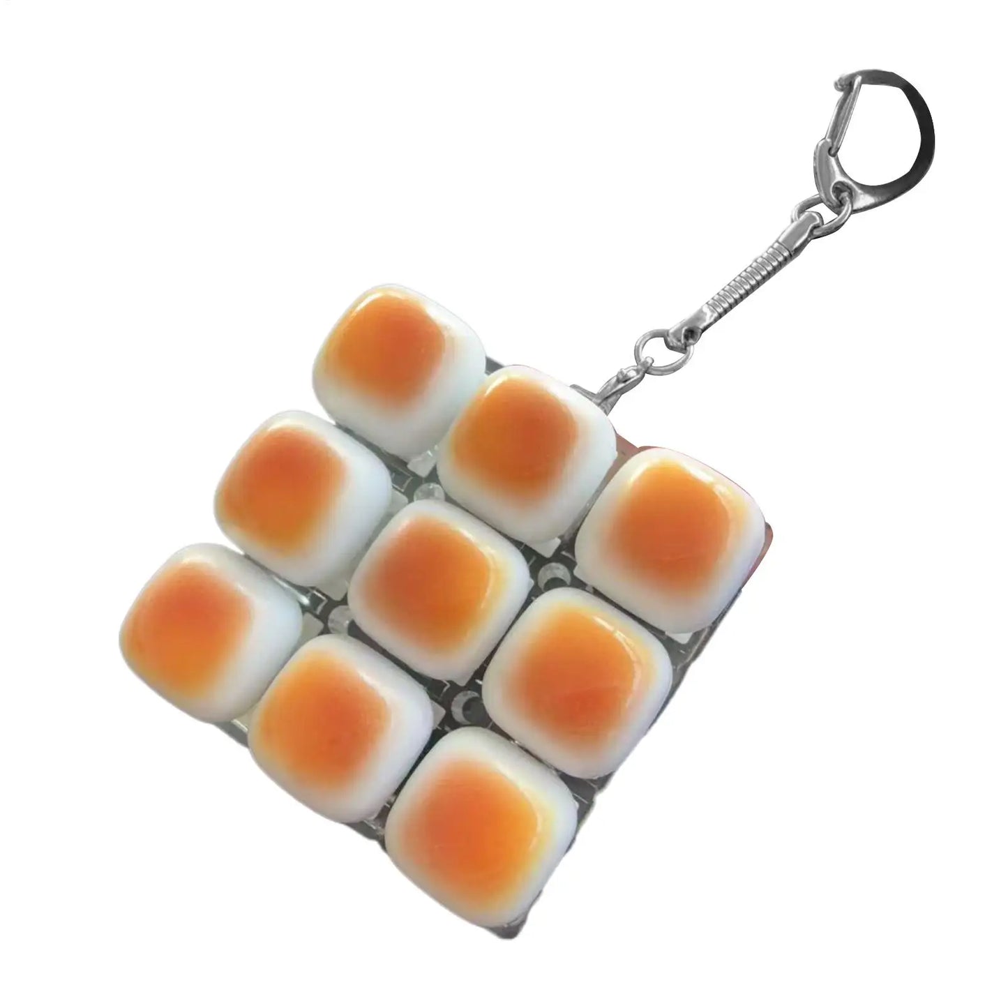 Caramel Bread Fidget Keychain | Clicky Keyboard Keycap Toy