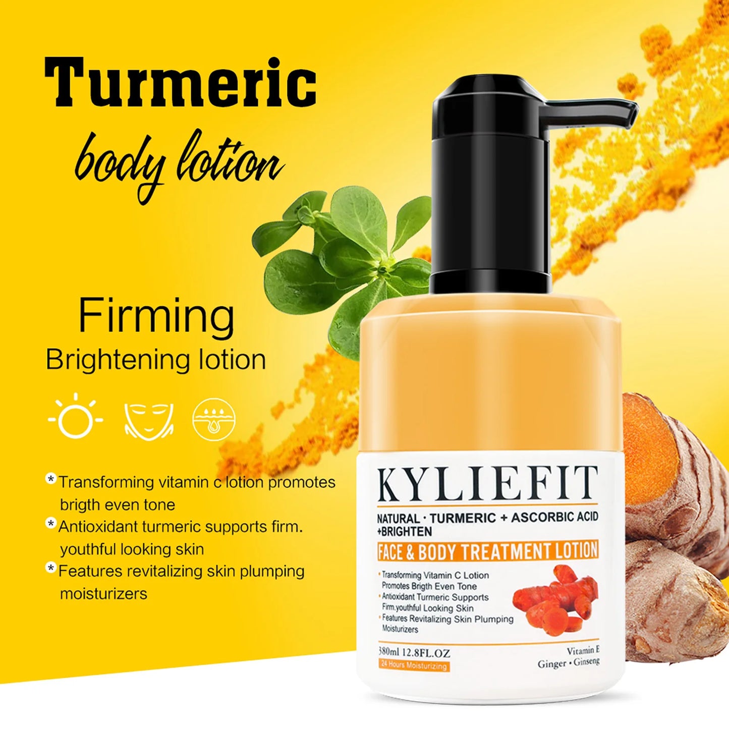 AILKE Turmeric Skin Care Set – Brighten, Cleanse & Moisturize