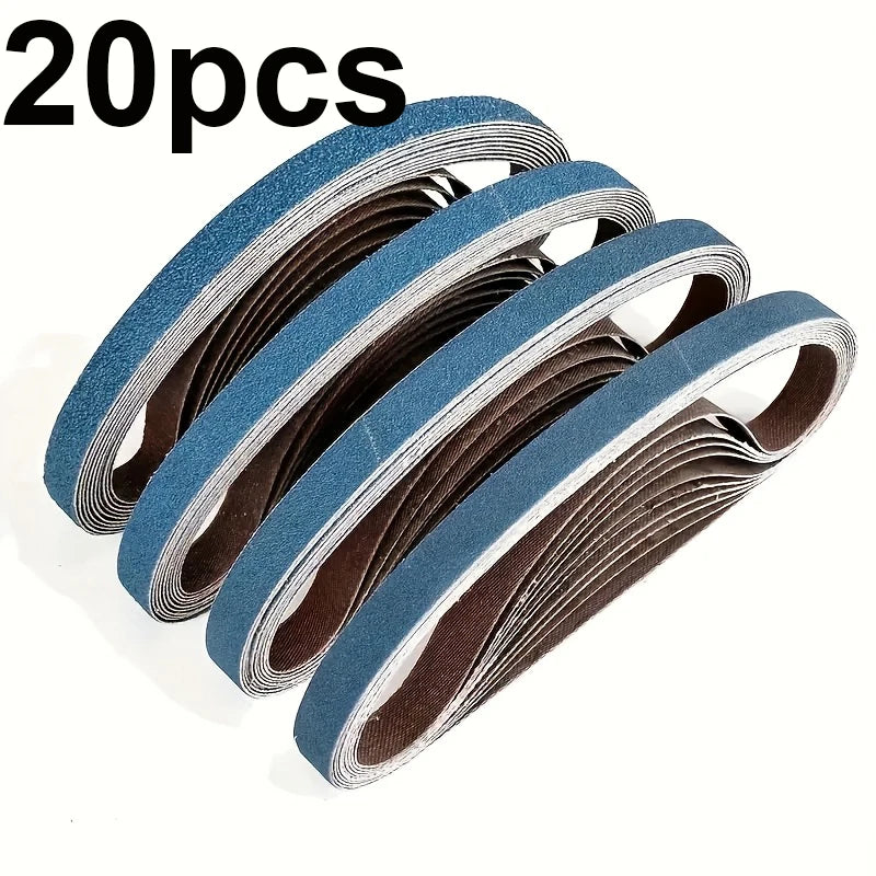 10 20Pieces 10x330mm Sanding Belts Fused Alumina Zirconia 3 8 x13