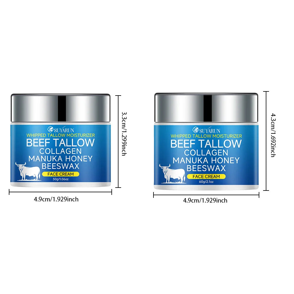 SUYARUN Tallow Face Cream | Olive Oil & Honey Moisturizer