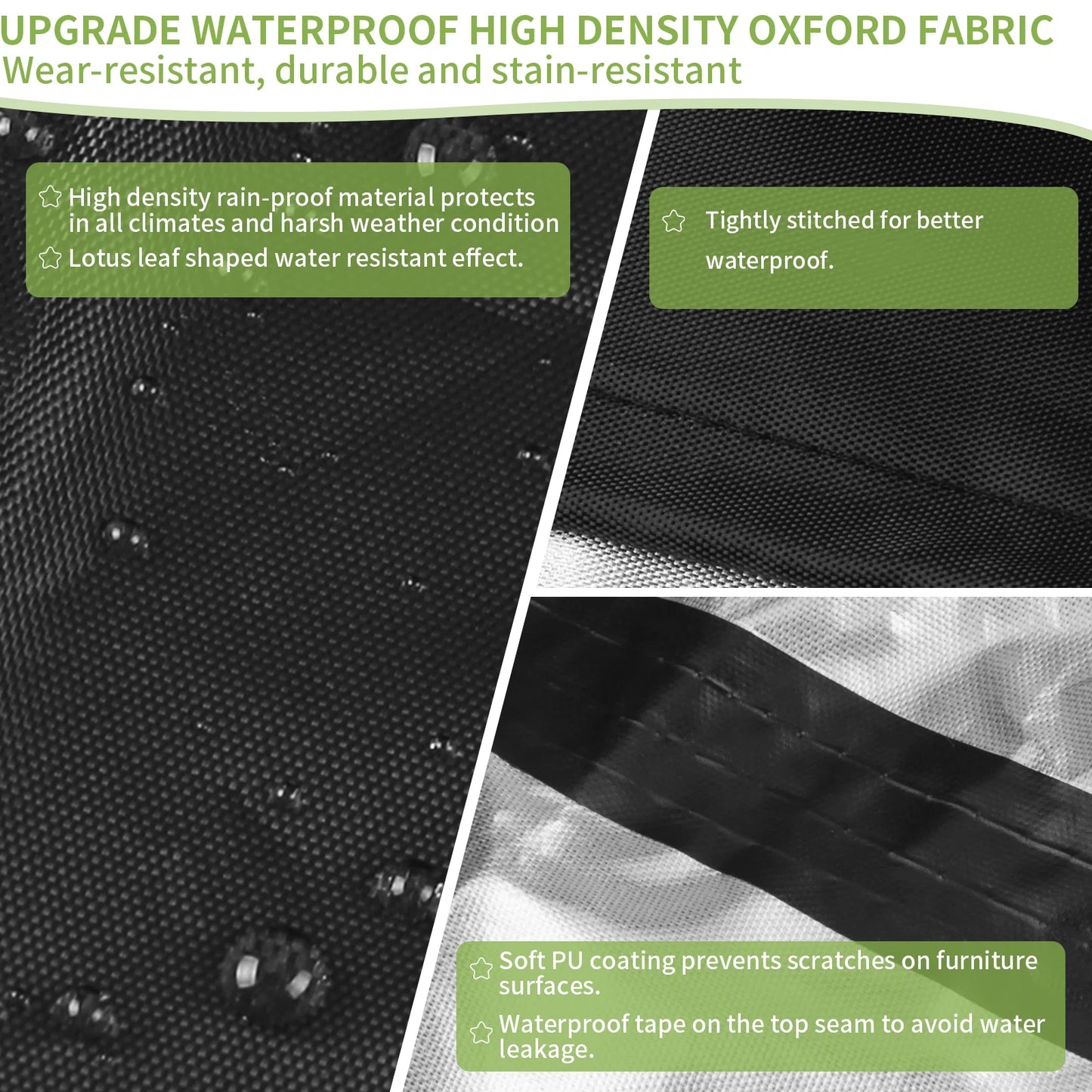 Waterproof Garden Bench Cover – Heavy Duty Oxford Patio Chair Cover