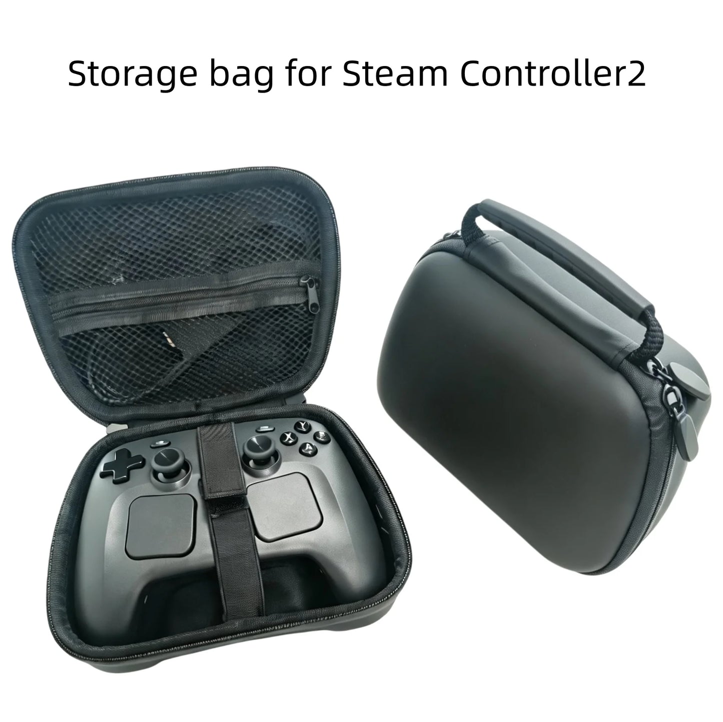 PU Storage Bag For Steam Controller 2 Dust-Proof Storage Pouch Shock-Resistant And Drop-Proof Features A Mesh Pocket Peaceful Pleasures Health and Wellness
