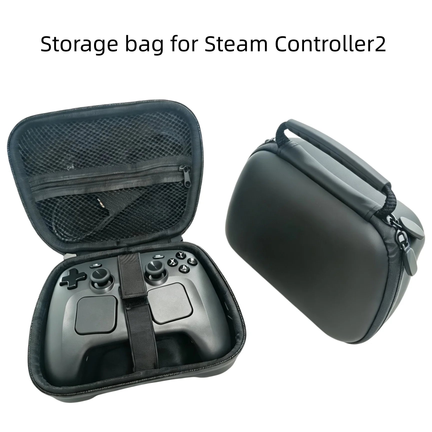 PU Storage Bag For Steam Controller 2 Dust-Proof Storage Pouch Shock-Resistant And Drop-Proof Features A Mesh Pocket Peaceful Pleasures Health and Wellness