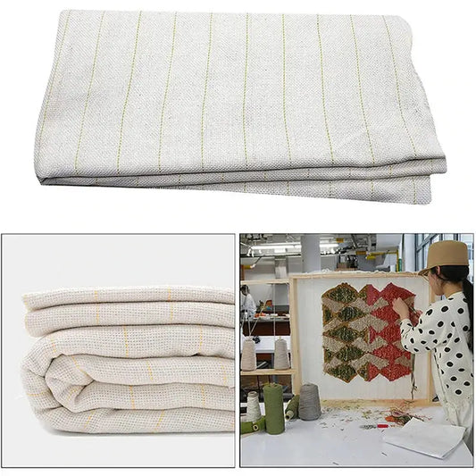 DIY Tufting Starter Fabric Punch Needle Embroidery Backing Cloth for Beginners Handmade Rug Carpet Weaving Base Material Peaceful Pleasures Health and Wellness