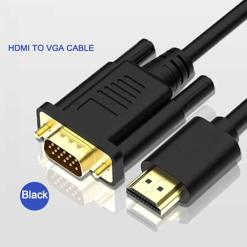 HDmi to VGA Cable 1080P 60Hz Digital to Analog Video Adapter for Laptop PC Monitor TV Projector PS3/4 Peaceful Pleasures Health and Wellness