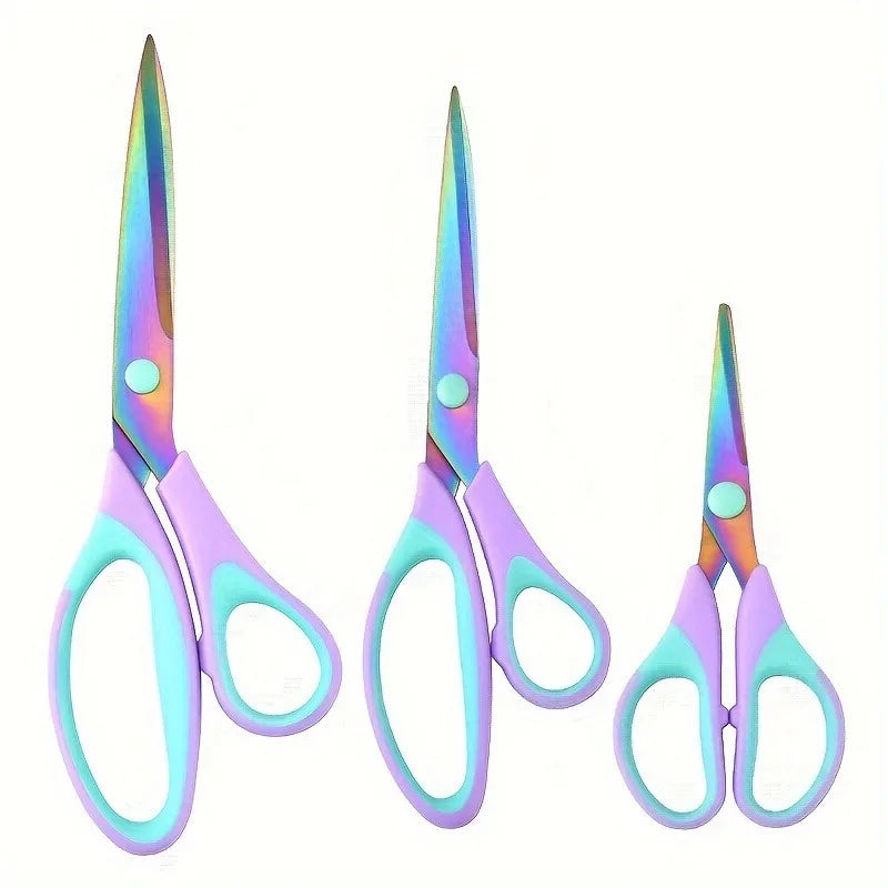 Titanium Craft Scissors Set 3pc – Soft Grip Multipurpose Shears