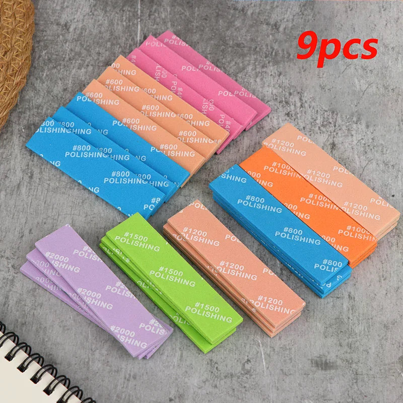 9-Pc Semi-Rigid Sanding Sticks Set | Model Making & Hobby DIY