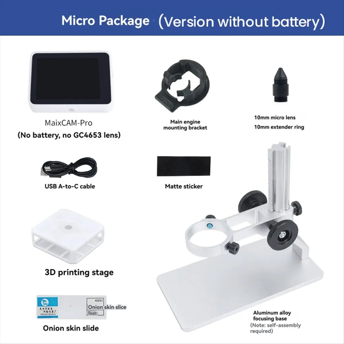 MaixCAM Pro Microscope Kit – Portable DIY Digital Microscope Peaceful Pleasures Health and Wellness
