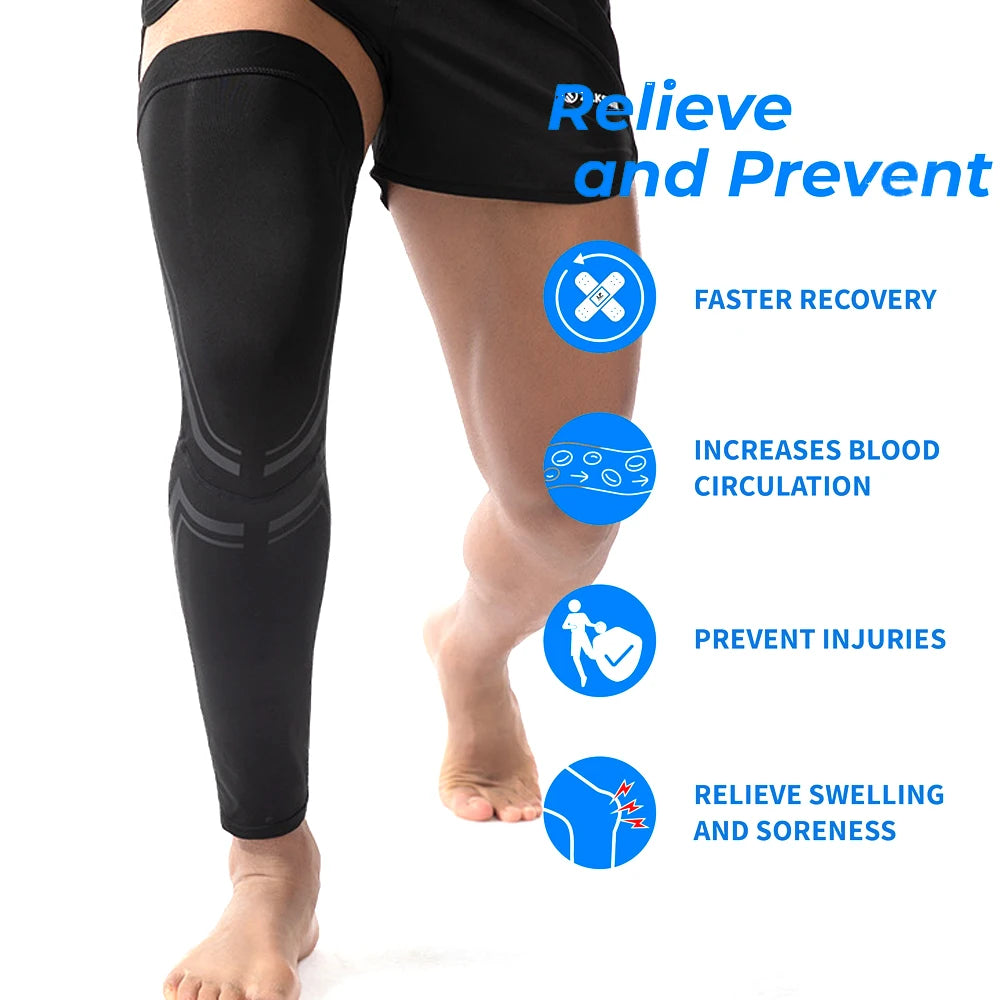 WEFITON Leg Compression Sleeve | Anti-Slip, UV, Breathable Leg Compression Sleeve Peaceful Pleasures Health and Wellness