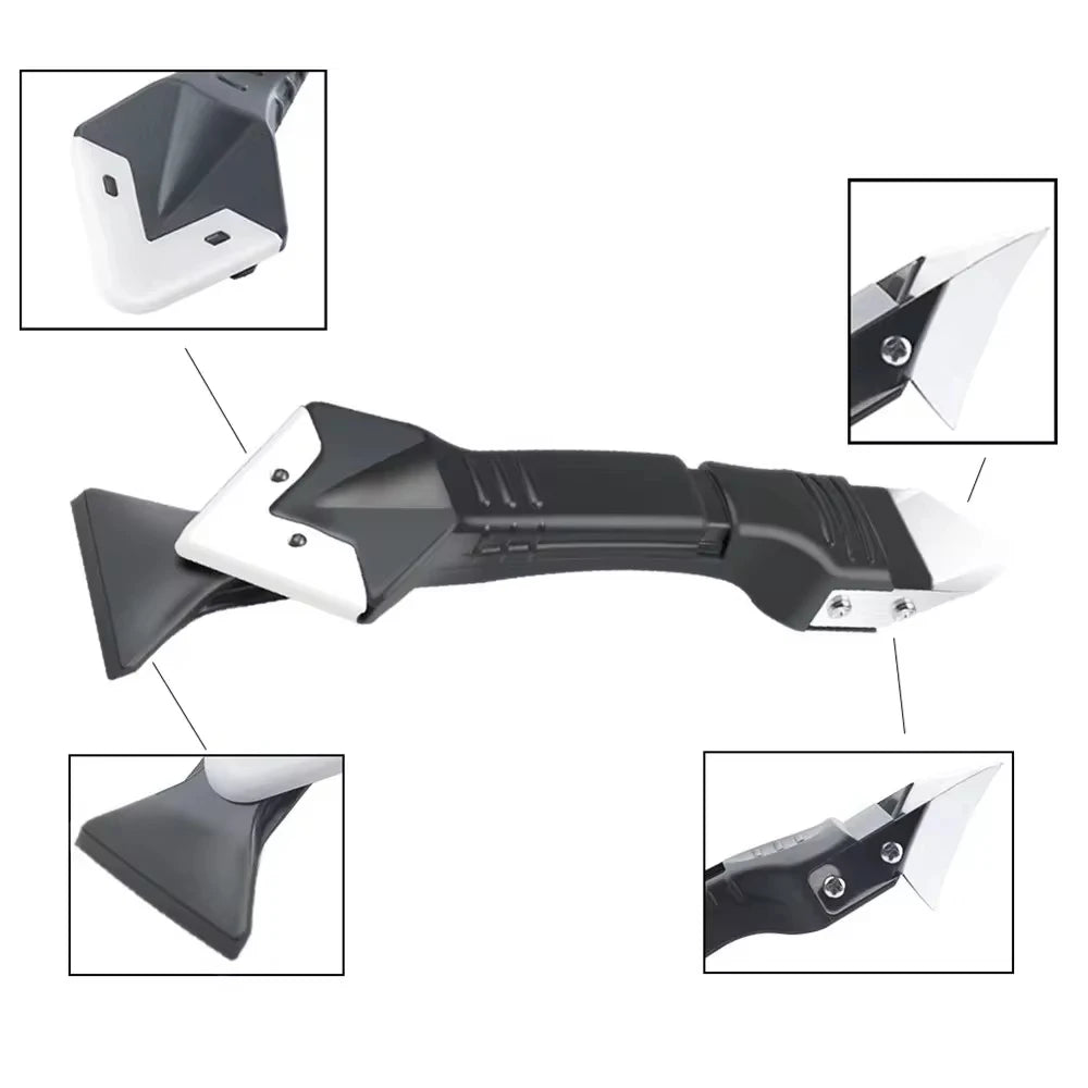 3 In 1 Plastic Scraper Sealant Smooth Remover Tool Set Caulking Finisher Smooth Grout Kit Floor Mould Removal Hand Tools Set Peaceful Pleasures Health and Wellness