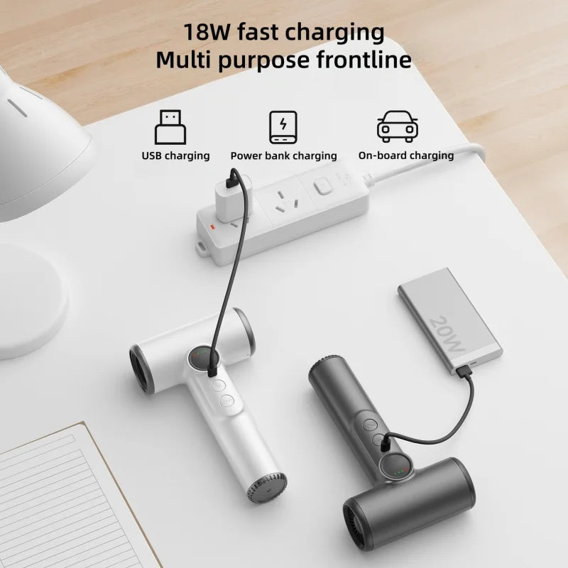 Cold/Hot Air Wireless Hair Dryer With Usb Charging And Fast Drying For Children/Dormitories/Travel Essential Wireless Hair Dryer Peaceful Pleasures Health and Wellness