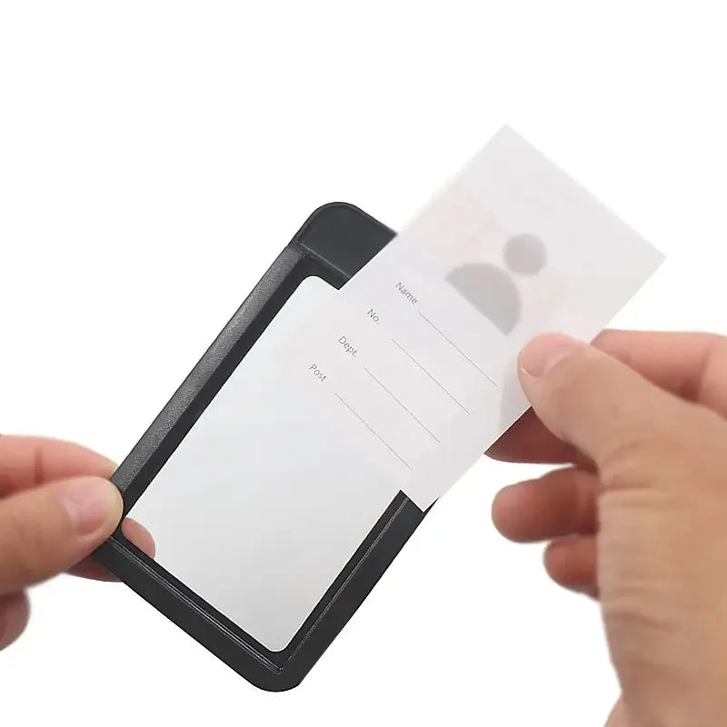 Work Permit Card Set - Rope Retractable Neck Hanging Document Card Set - Chest Tag Access Control Hard Shell Protective Set Peaceful Pleasures Health and Wellness