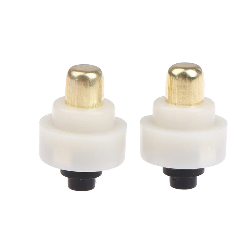 New 2Pcs 20mm LED Flashlight Push Button Switch ON/ OFF Electric Torch Tail Switch Peaceful Pleasures Health and Wellness 2pcs One Size