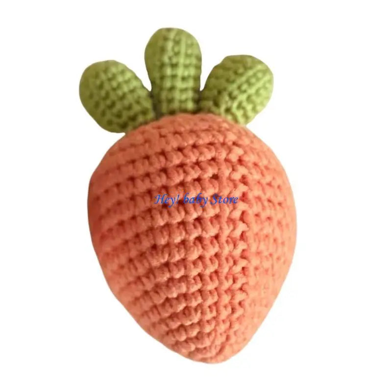 Knit Newborn Pumpkin Photo Prop Costume for Baby Photoshoot