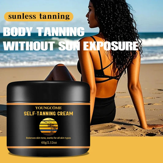 YOUNGCOME Self-Tanning Cream – Hyaluronic Acid & Vitamin E Self-Tanning Cream Oasis Select