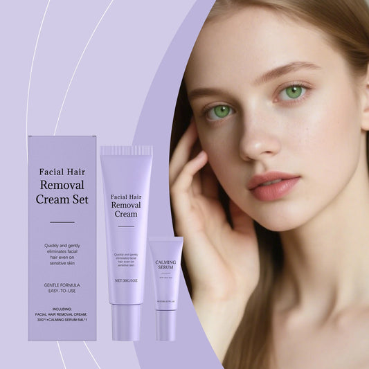 Facial Hair Removal Cream Set – Gentle & Moisturizing for Women Hair Removal Cream Peaceful Pleasures Health and Wellness