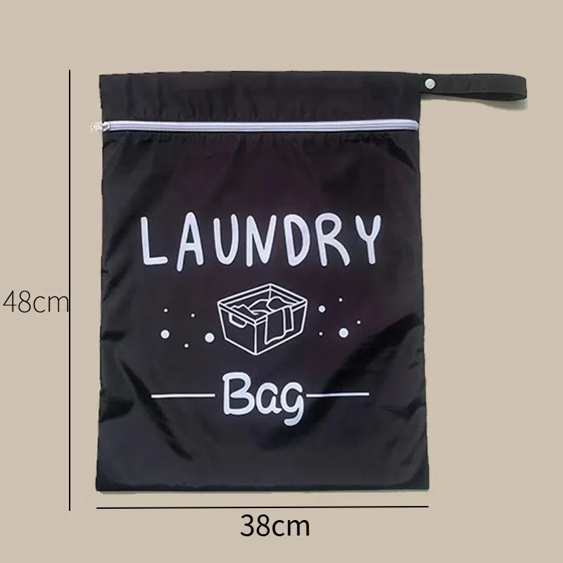 Waterproof Zip Laundry Bag – Reusable Wet Bag for Travel & Gym