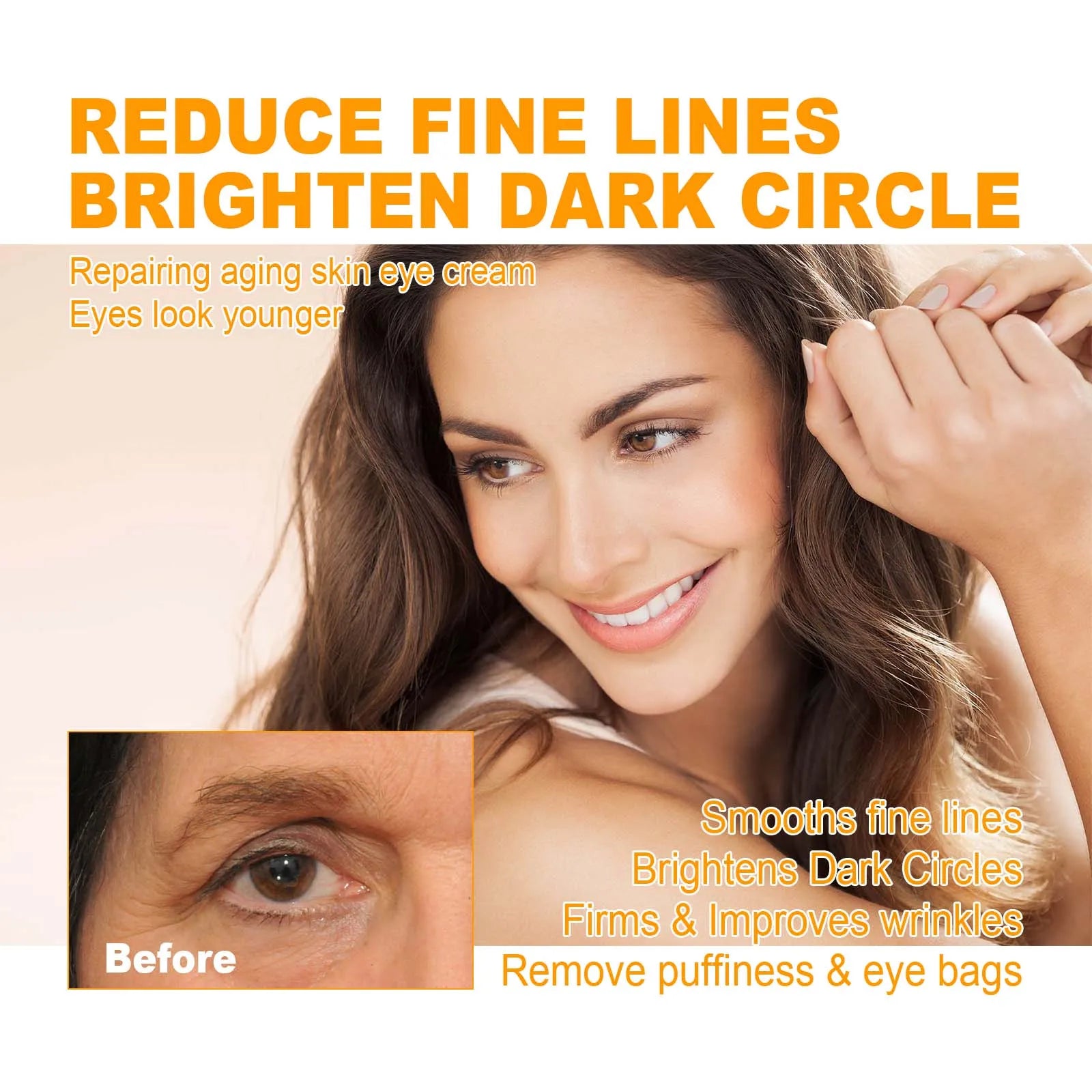 5D Peptide Anti Wrinkle Eye Care Cream Remove Dark Circles Under the Eyes Anti Eye Bag Reduce Fine Line Firming Lifting Eye Peaceful Pleasures Health and Wellness