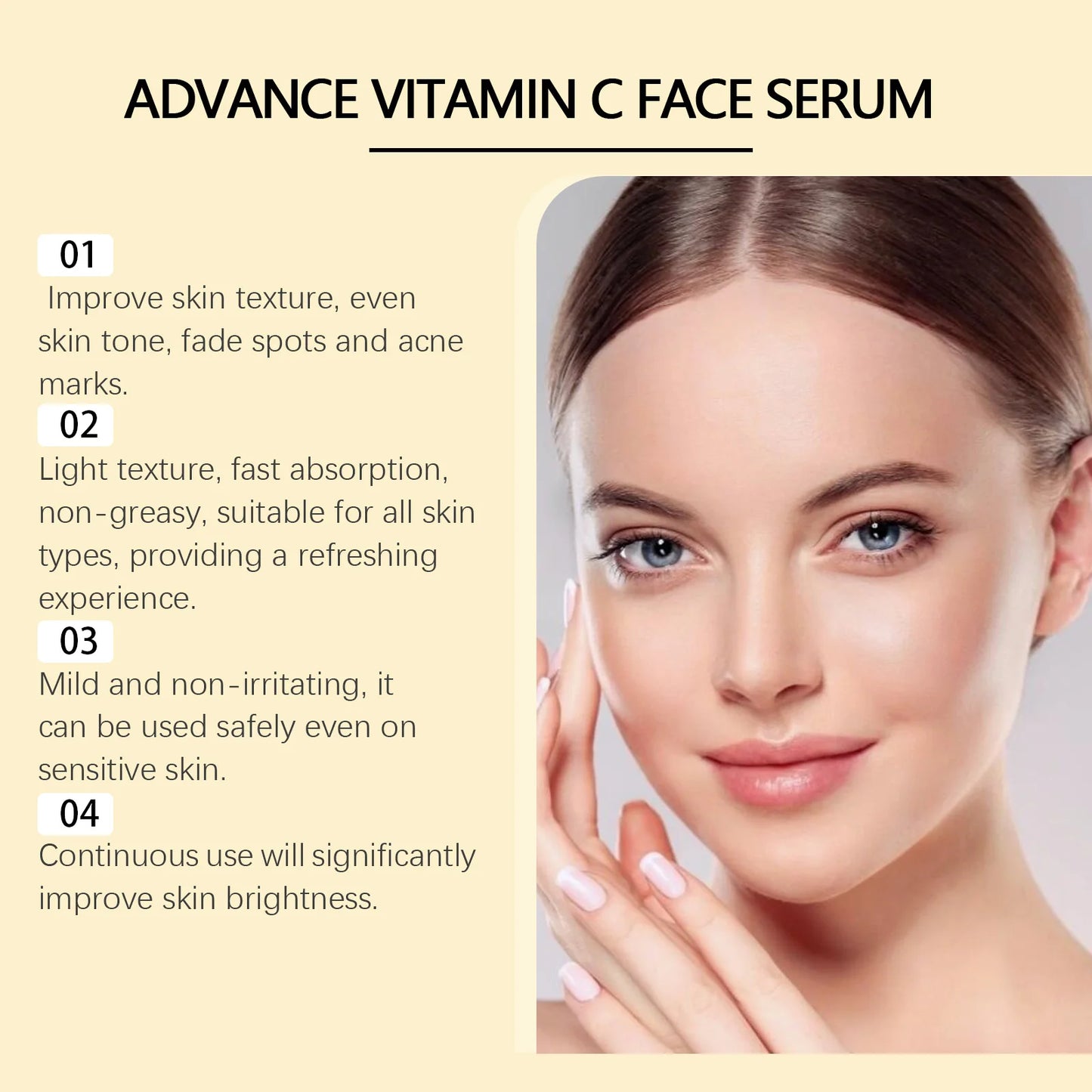 Vitamin C Face Serum – Dark Spot Corrector & Brightening
