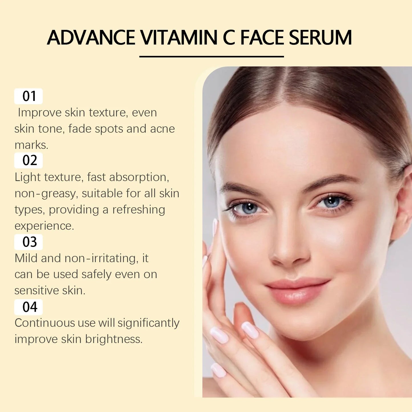 Vitamin C Face Serum – Dark Spot Corrector & Brightening