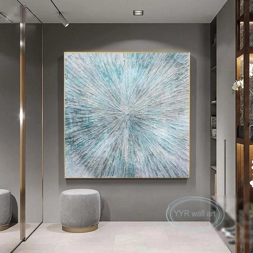 Abstract Wall Art Handmade Canvas Oil Painting Home Decoration Mural Modern Nordic Living Room Bedroom Porch Aesthetic Picture Peaceful Pleasures Health and Wellness