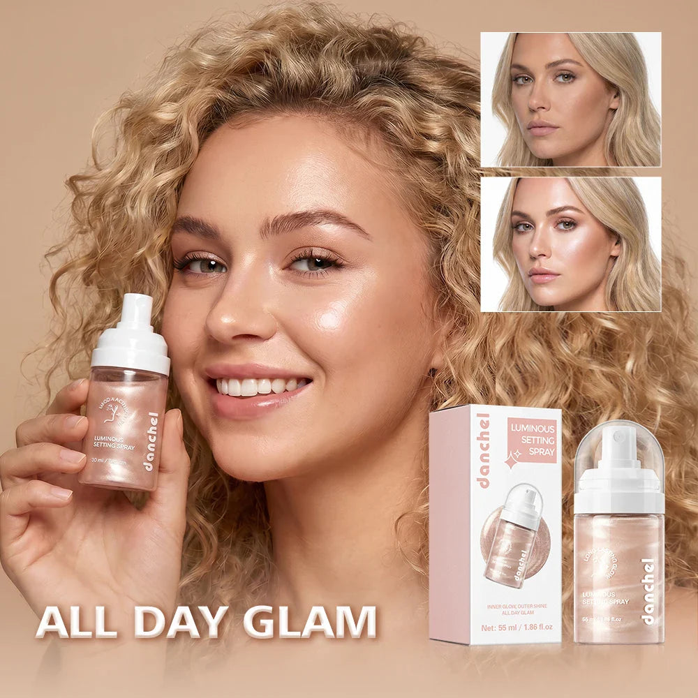 Luminous Shimmer Setting Spray – Dewy, Long-Lasting Glow Mist
