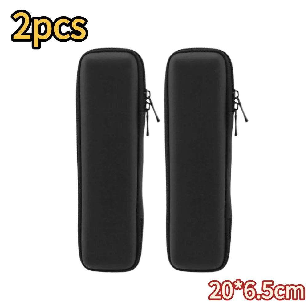 EVA Hard Shell Pencil Case Organizer for School Supplies Peaceful Pleasures Health and Wellness A-2pcs