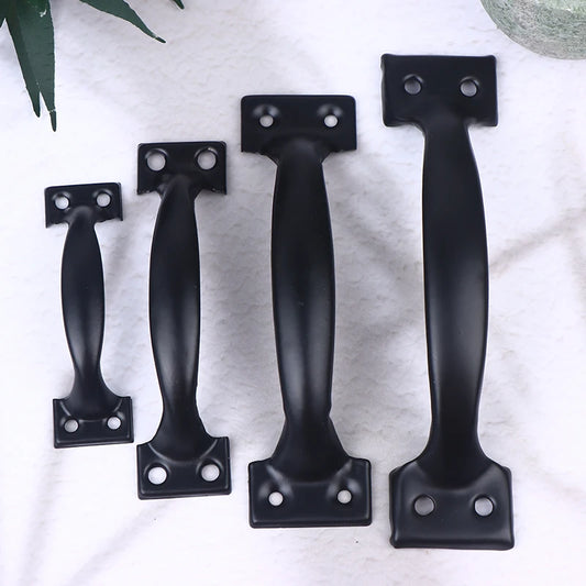 3/4/5/6inch Door Handle+Screws Iron Door Handle Gate Handle Pull For Sliding Door Gate Garage Sheds Window Pulls Knob Hardware Peaceful Pleasures Health and Wellness