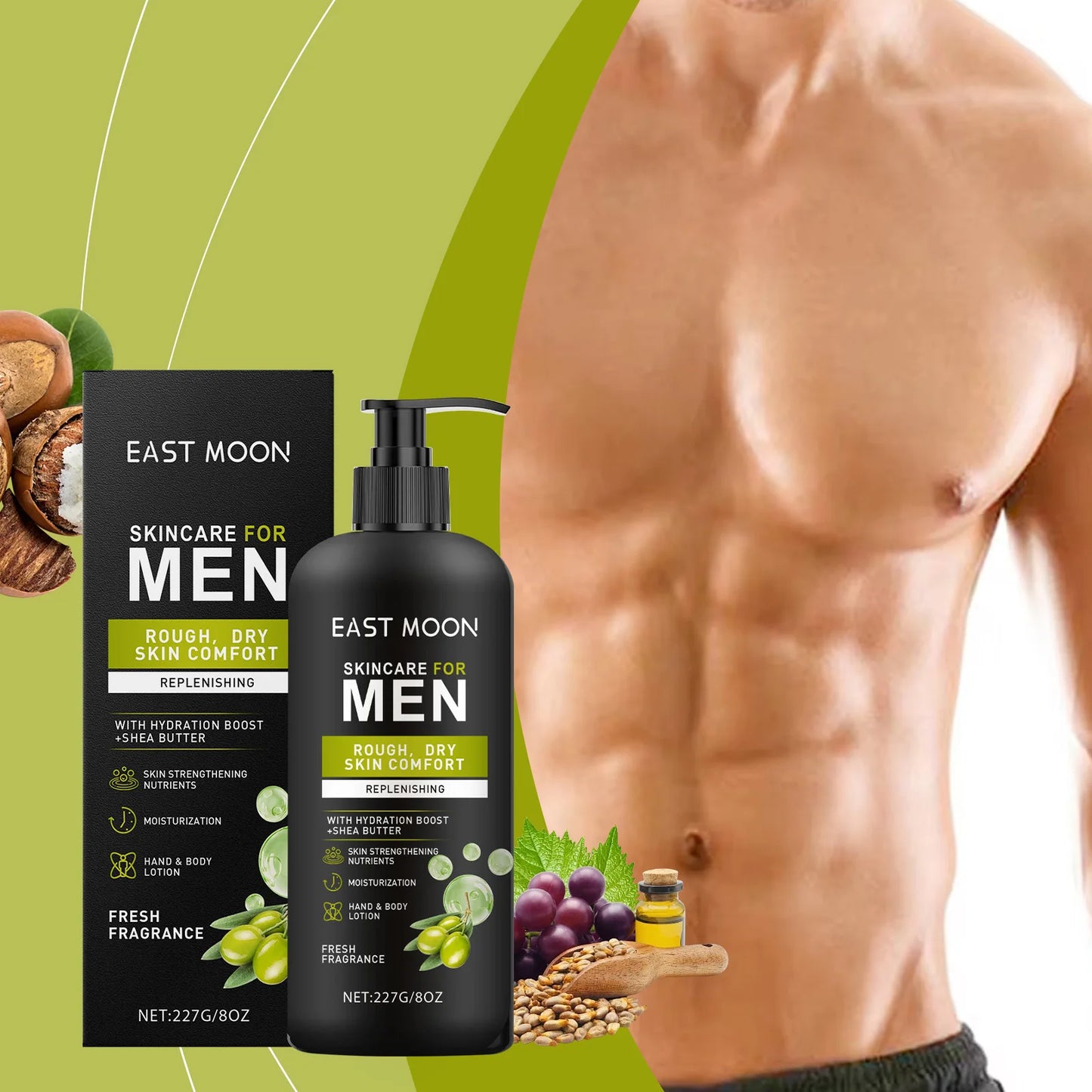East Moon Men's Body Lotion – Moisturizing Nourishing Cream