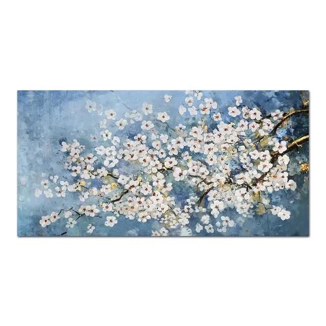Modern Abstract Gold Flower Oil Painting on Canvas Posters and Prints Wall Art Canvas Painting Wall Picture for Home Decorati Peaceful Pleasures Health and Wellness