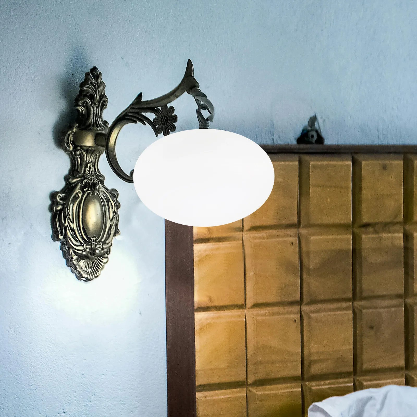 Modern Oval Glass Lampshade for G9 Fixtures Table Wall Sconces Warm Lighting Atmosphere Elegant Flat Design Glass Lamp Shade Peaceful Pleasures Health and Wellness